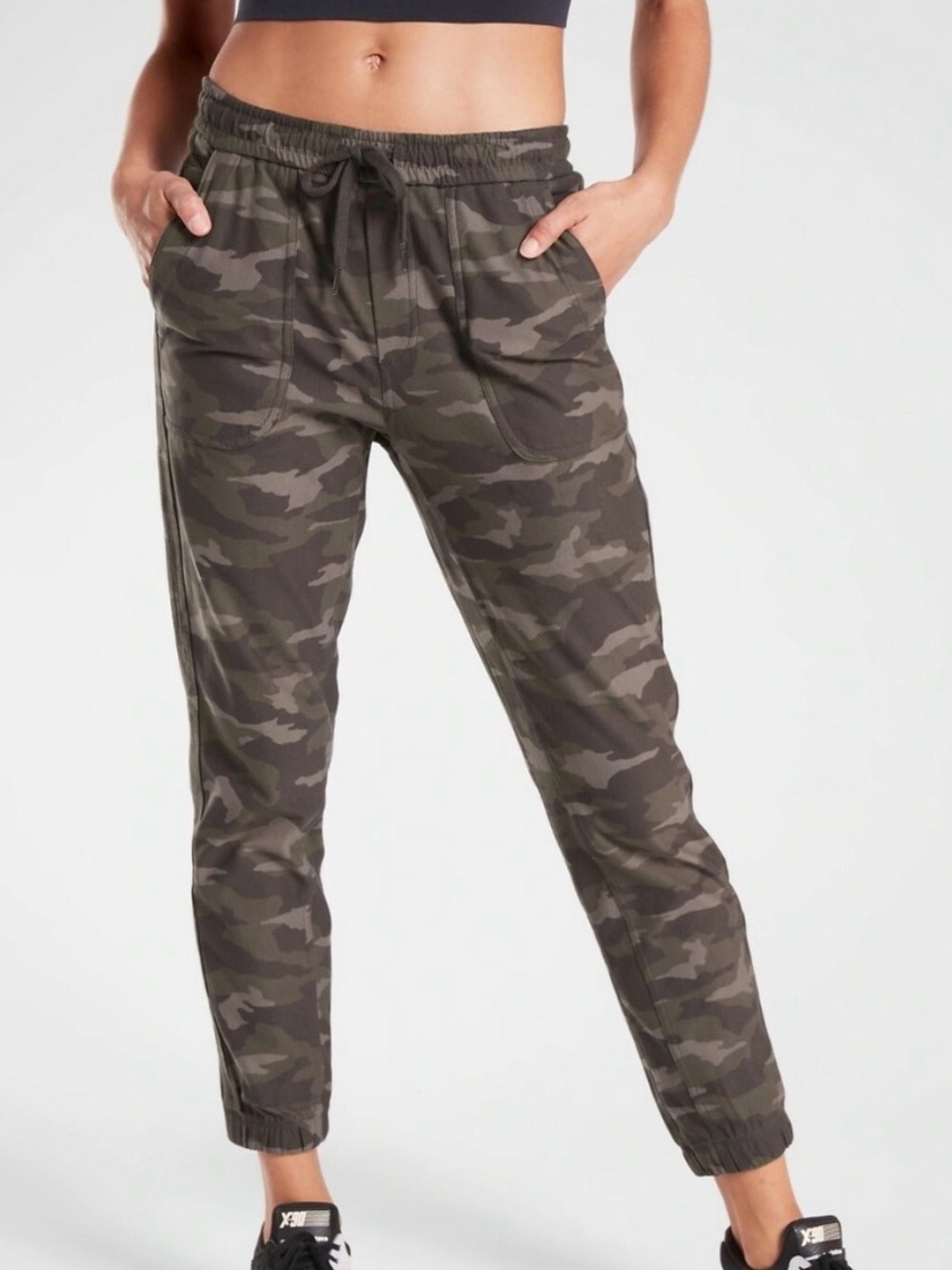 Athleta Camo Farallon Jogger Black Olive Camo